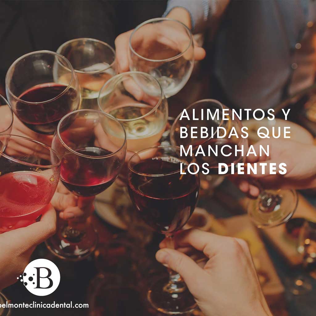 Alimentos y Bebidas que manchan los dientes